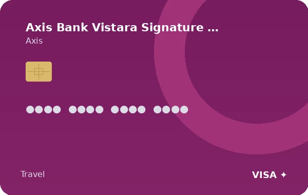 Axis Bank Vistara Signature Credit Card credit card