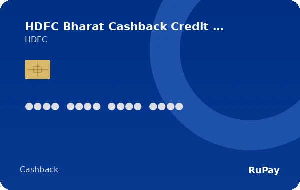HDFC Bharat Cashback Credit Card credit card
